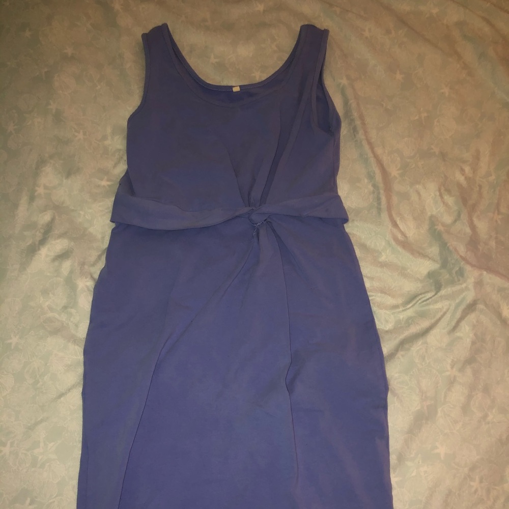 NWOT Baby blue bodycon midi length dress